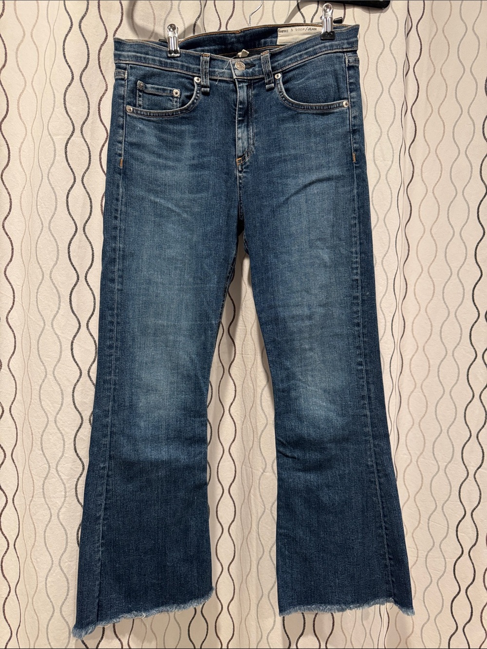rag & bone medium wash Flare Jeans